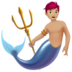 Merman: Medium-light Skin Tone Emoji Copy Paste ― 🧜🏼‍♂ - apple