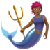 Merperson: Medium-dark Skin Tone Emoji Copy Paste ― 🧜🏾 - apple