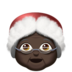 Mrs. Claus: Dark Skin Tone Emoji Copy Paste ― 🤶🏿 - apple