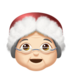 Mrs. Claus: Light Skin Tone Emoji Copy Paste ― 🤶🏻 - apple