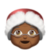 Mrs. Claus: Medium-dark Skin Tone Emoji Copy Paste ― 🤶🏾 - apple