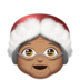 Mrs. Claus: Medium Skin Tone Emoji Copy Paste ― 🤶🏽 - apple