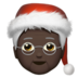 Mx Claus: Dark Skin Tone Emoji Copy Paste ― 🧑🏿‍🎄 - apple