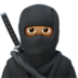 Ninja: Medium Skin Tone Emoji Copy Paste ― 🥷🏽 - apple