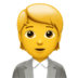 Office Worker Emoji Copy Paste ― 🧑‍💼 - apple