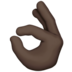 OK Hand: Dark Skin Tone Emoji Copy Paste ― 👌🏿 - apple