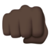 Oncoming Fist: Dark Skin Tone Emoji Copy Paste ― 👊🏿 - apple