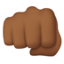 Oncoming Fist: Medium-dark Skin Tone Emoji Copy Paste ― 👊🏾 - apple