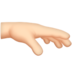 Palm Down Hand: Light Skin Tone Emoji Copy Paste ― 🫳🏻 - apple