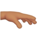 Palm Down Hand: Medium Skin Tone Emoji Copy Paste ― 🫳🏽 - apple