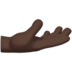Palm Up Hand: Dark Skin Tone Emoji Copy Paste ― 🫴🏿 - apple
