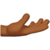 Palm Up Hand: Medium-dark Skin Tone Emoji Copy Paste ― 🫴🏾 - apple