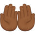 Palms Up Together: Medium-dark Skin Tone Emoji Copy Paste ― 🤲🏾 - apple