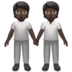 People Holding Hands: Dark Skin Tone Emoji Copy Paste ― 🧑🏿‍🤝‍🧑🏿 - apple