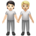 People Holding Hands: Light Skin Tone, Medium-light Skin Tone Emoji Copy Paste ― 🧑🏻‍🤝‍🧑🏼 - apple