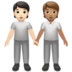 People Holding Hands: Light Skin Tone, Medium Skin Tone Emoji Copy Paste ― 🧑🏻‍🤝‍🧑🏽 - apple