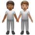 People Holding Hands: Medium-dark Skin Tone, Medium Skin Tone Emoji Copy Paste ― 🧑🏾‍🤝‍🧑🏽 - apple