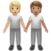 People Holding Hands: Medium-light Skin Tone, Medium Skin Tone Emoji Copy Paste ― 🧑🏼‍🤝‍🧑🏽 - apple