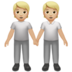 People Holding Hands: Medium-light Skin Tone Emoji Copy Paste ― 🧑🏼‍🤝‍🧑🏼 - apple