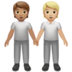 People Holding Hands: Medium Skin Tone, Medium-light Skin Tone Emoji Copy Paste ― 🧑🏽‍🤝‍🧑🏼 - apple