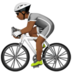 Person Biking: Medium-dark Skin Tone Emoji Copy Paste ― 🚴🏾 - apple