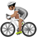 Person Biking: Medium Skin Tone Emoji Copy Paste ― 🚴🏽 - apple