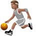 Person Bouncing Ball: Medium Skin Tone Emoji Copy Paste ― ⛹🏽 - apple