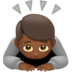 Person Bowing: Medium-dark Skin Tone Emoji Copy Paste ― 🙇🏾 - apple