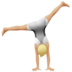 Person Cartwheeling: Medium-light Skin Tone Emoji Copy Paste ― 🤸🏼 - apple