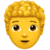 Person: Curly Hair Emoji Copy Paste ― 🧑‍🦱 - apple