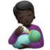 Person Feeding Baby: Dark Skin Tone Emoji Copy Paste ― 🧑🏿‍🍼 - apple