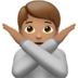 Person Gesturing NO: Medium Skin Tone Emoji Copy Paste ― 🙅🏽 - apple