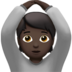 Person Gesturing OK: Dark Skin Tone Emoji Copy Paste ― 🙆🏿 - apple