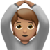 Person Gesturing OK: Medium Skin Tone Emoji Copy Paste ― 🙆🏽 - apple
