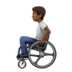 Person In Manual Wheelchair: Medium-dark Skin Tone Emoji Copy Paste ― 🧑🏾‍🦽 - apple