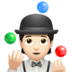 Person Juggling: Light Skin Tone Emoji Copy Paste ― 🤹🏻 - apple