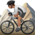 Person Mountain Biking: Medium Skin Tone Emoji Copy Paste ― 🚵🏽 - apple