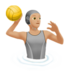 Person Playing Water Polo: Medium-light Skin Tone Emoji Copy Paste ― 🤽🏼 - apple