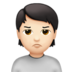 Person Pouting: Light Skin Tone Emoji Copy Paste ― 🙎🏻 - apple