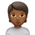 Person Pouting: Medium-dark Skin Tone Emoji Copy Paste ― 🙎🏾 - apple