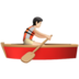 Person Rowing Boat: Light Skin Tone Emoji Copy Paste ― 🚣🏻 - apple