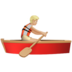 Person Rowing Boat: Medium-light Skin Tone Emoji Copy Paste ― 🚣🏼 - apple