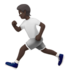 Person Running: Dark Skin Tone Emoji Copy Paste ― 🏃🏿 - apple