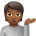 Person Tipping Hand: Medium-dark Skin Tone Emoji Copy Paste ― 💁🏾 - apple