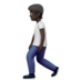 Person Walking: Dark Skin Tone Emoji Copy Paste ― 🚶🏿 - apple