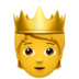 Person With Crown Emoji Copy Paste ― 🫅 - apple