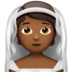 Person With Veil: Medium-dark Skin Tone Emoji Copy Paste ― 👰🏾 - apple