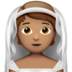 Person With Veil: Medium Skin Tone Emoji Copy Paste ― 👰🏽 - apple