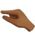 Pinching Hand: Medium-dark Skin Tone Emoji Copy Paste ― 🤏🏾 - apple