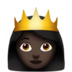Princess: Dark Skin Tone Emoji Copy Paste ― 👸🏿 - apple